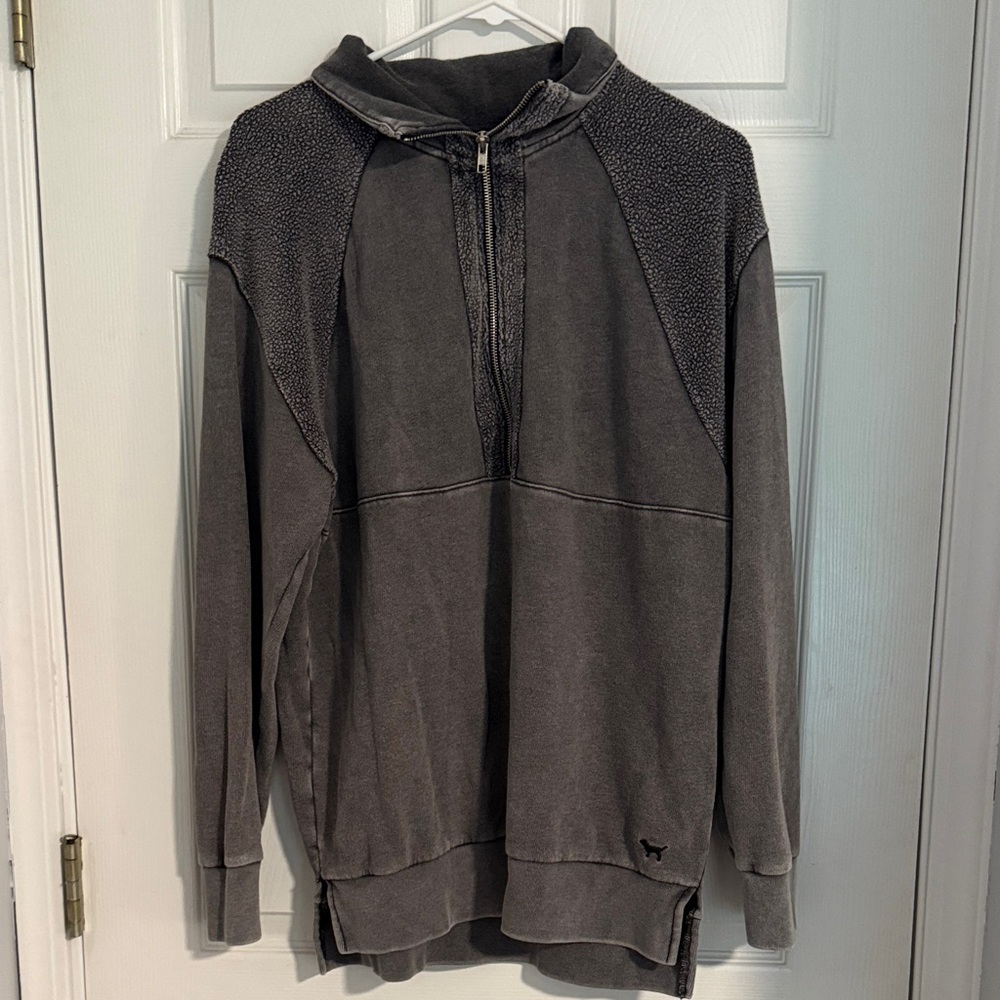 PINK Victoria's Secret Gray Crew Neck Sweater